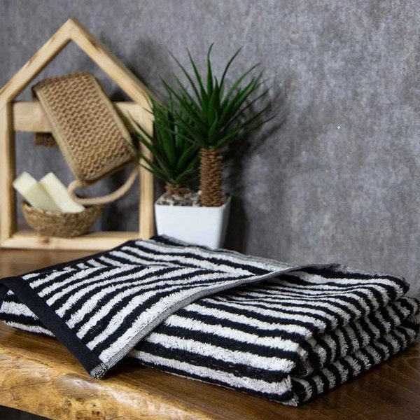 Black Bath Towels - Etsy