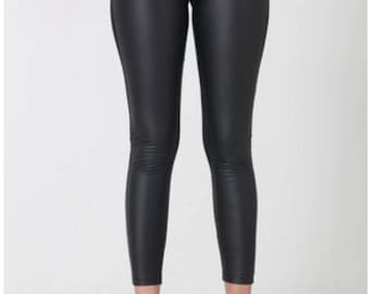 Black Skinny PU Leather Leggings