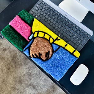 Angry Fist Meme Custom Keyboard Wrist Rest Rug