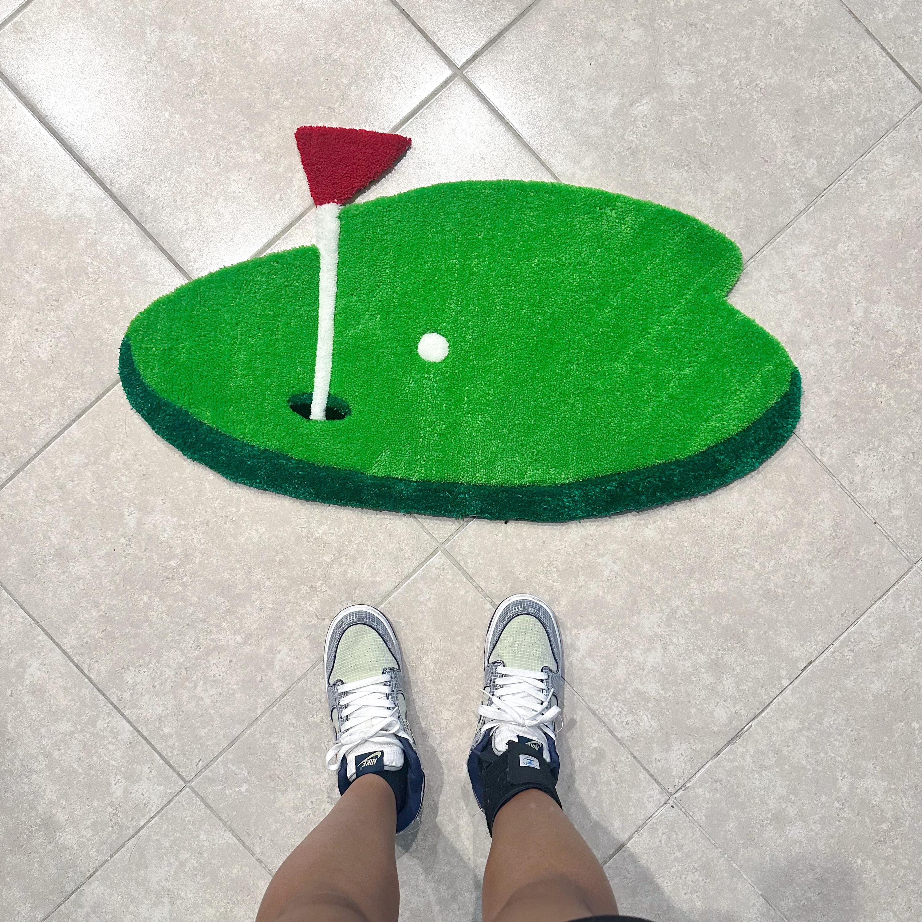 Custom Golfer Golf Green Hole in One Rug - Etsy