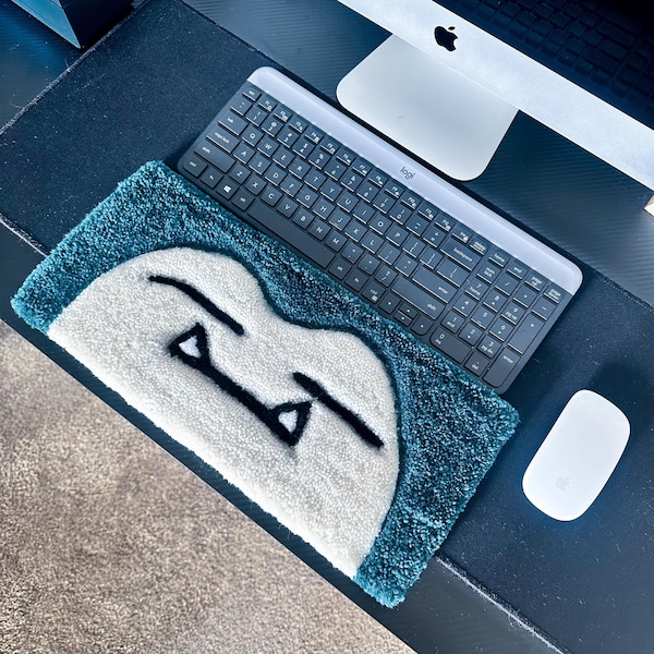 Cozy Sleepy Keyboard Wrist Rug Custom Anime Cartoon