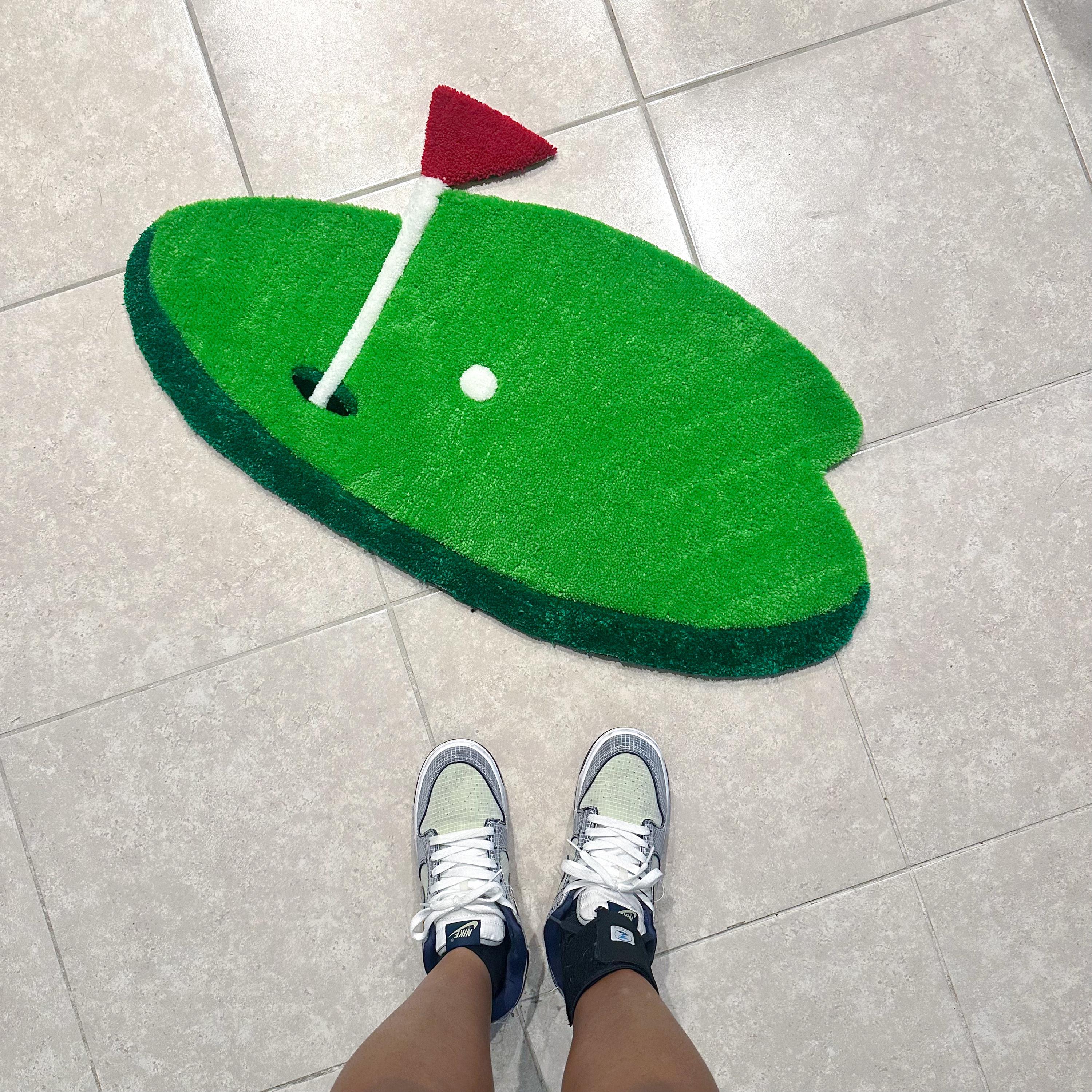 Custom Golfer Golf Green Hole in One Rug - Etsy