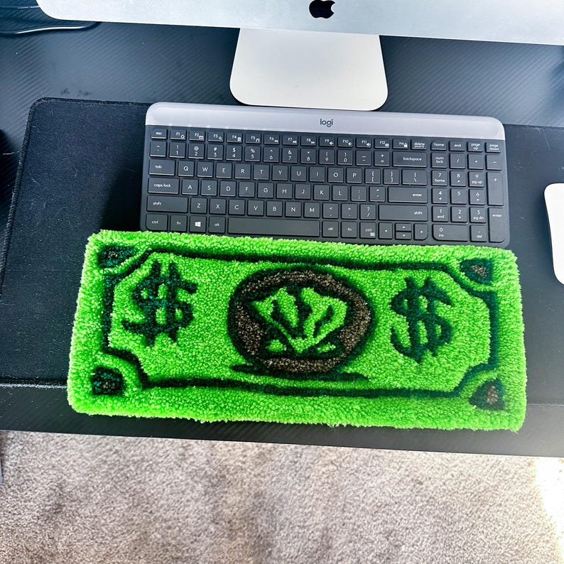 Cash Money Custom Keyboard Wrist Rest Rug - Etsy