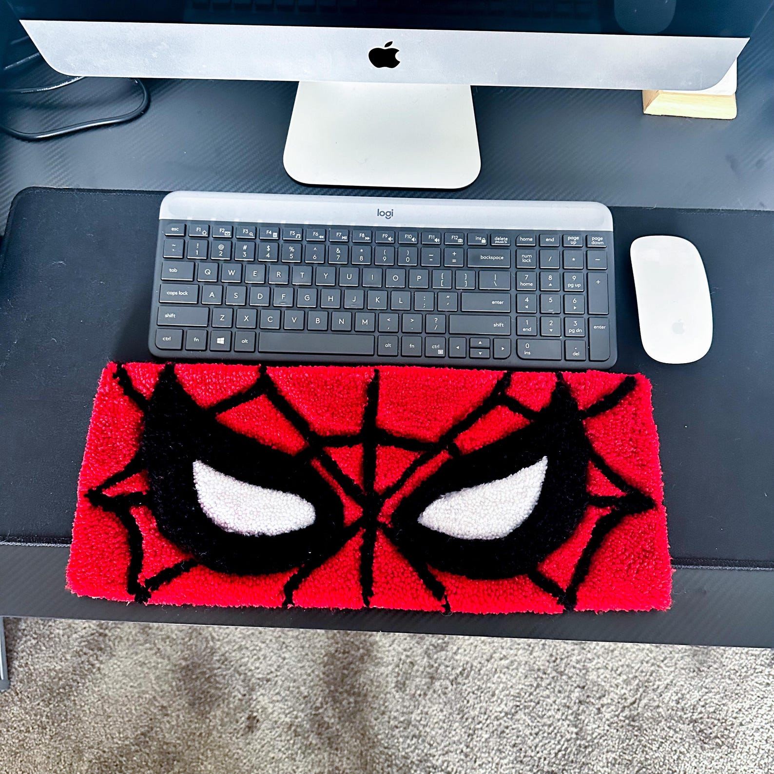 Rob Rests On The Red Rug Red Web Comic Keyboard Wrist Rest Rug - Etsy