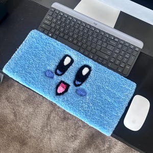 Blue K Game Custom Keyboard Wrist Rest Rug