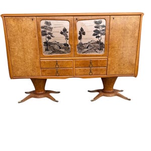 SIDEBOARD CREDENZA 50's Mid Century Modern Vintage