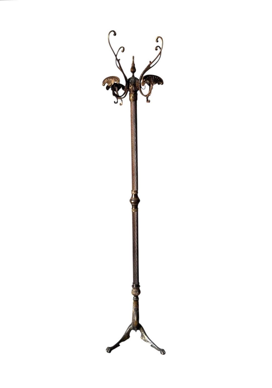 Chy Rack 1960s Solid Bronze Floor Coat Rack - Etsy Australia