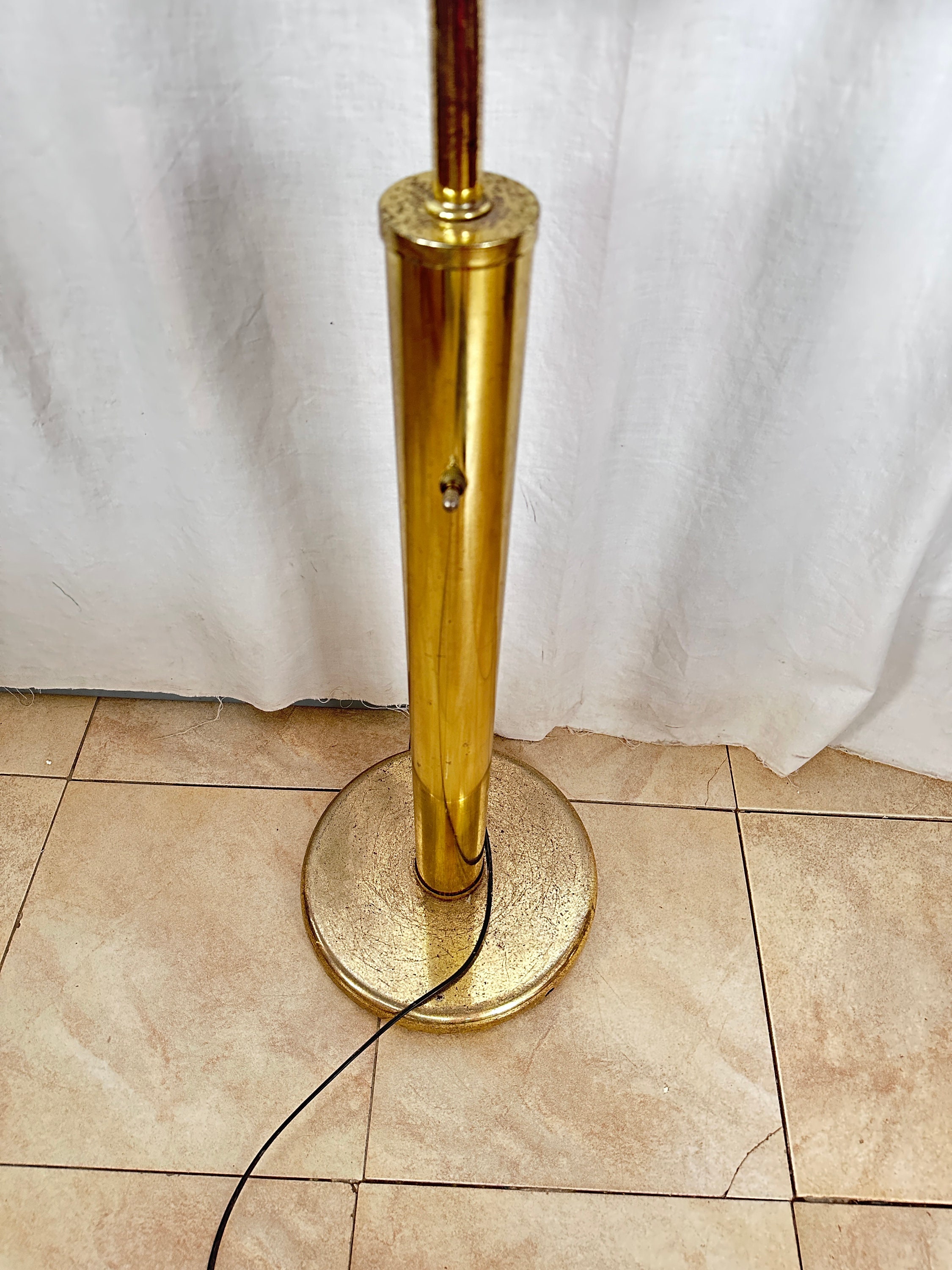 Vintage Lotus Flower Floor Lamp Etsy