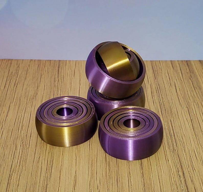 3D Printed Fidget Rings, Sensory Desk Toy, Multiple Colors - Etsy