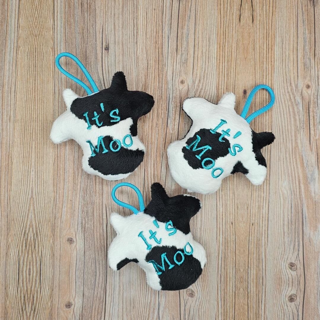 Moo Point Cow Plush Keychain, Embroidered Funny Cow Gift - Etsy