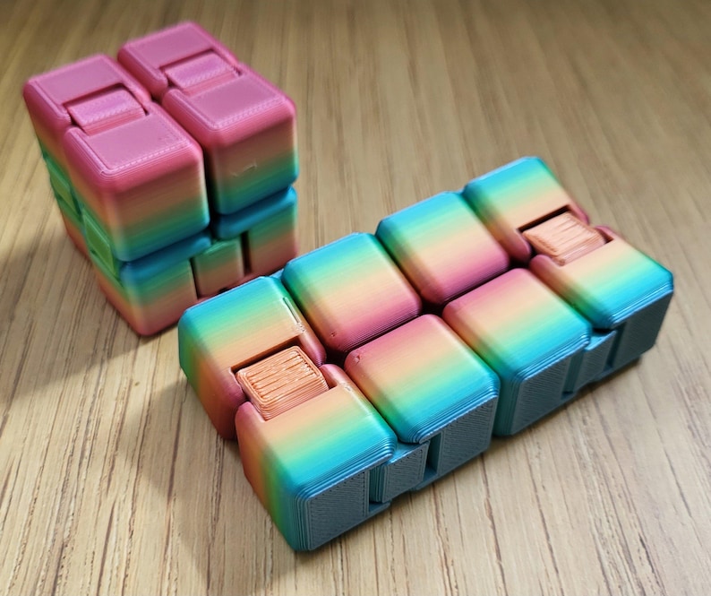 3D Printed Infinity Fidget Cube, Sensory Desk Toy - Etsy
