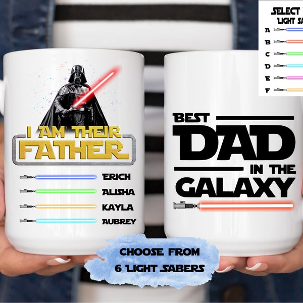 Personalized I Am The Father Best Dad In The Galaxy Mug