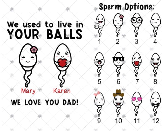 We Used to Live in Your Balls SVG File for