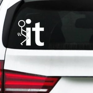 F it vinyl decal