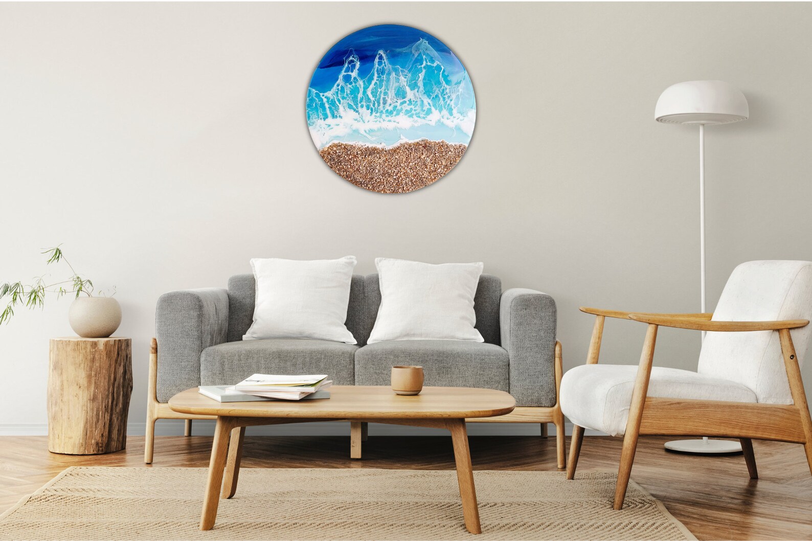 Resin Beach Art, Resin Beach Painting, Epoxy Art, Resin Art Sea, Beach ...