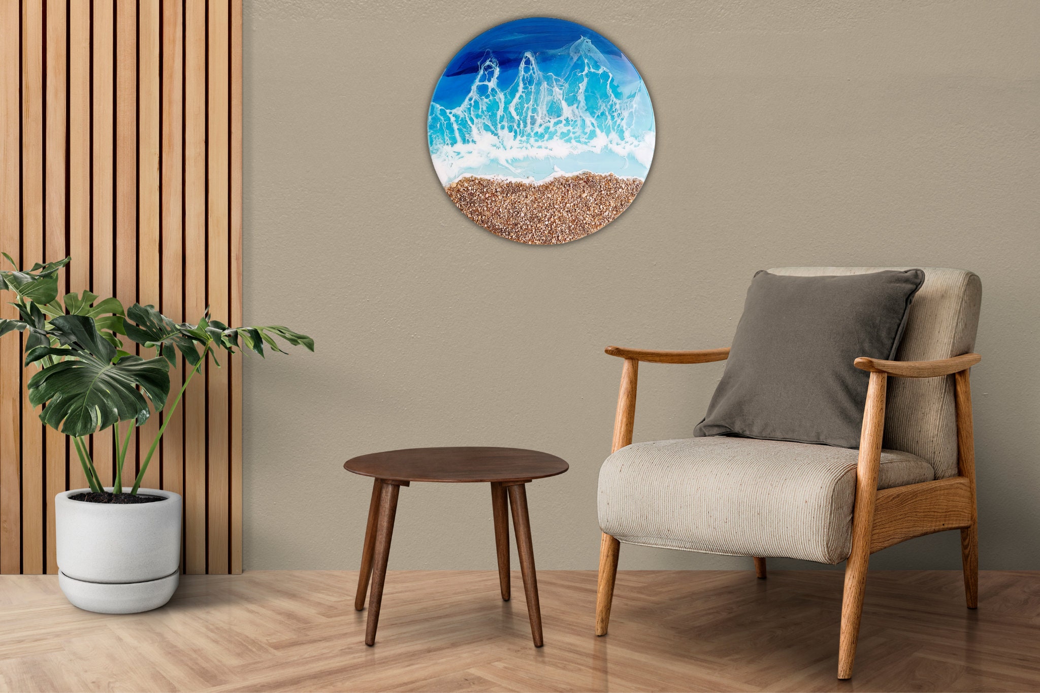 Resin Beach Art, Resin Beach Painting, Epoxy Art, Resin Art Sea, Beach ...