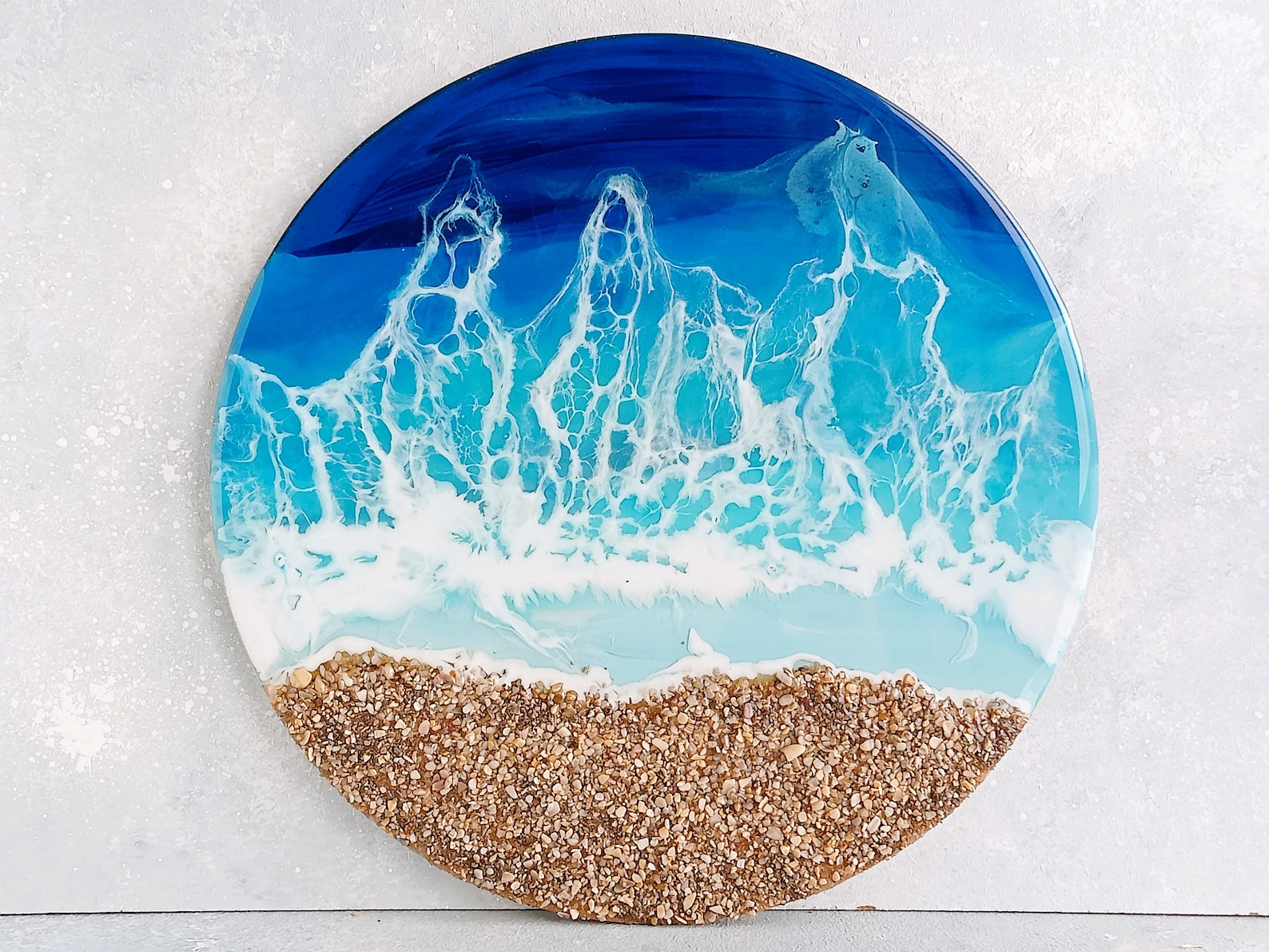 Resin Ocean Painting Beach Resin Art Resin Wall Art 3D Etsy