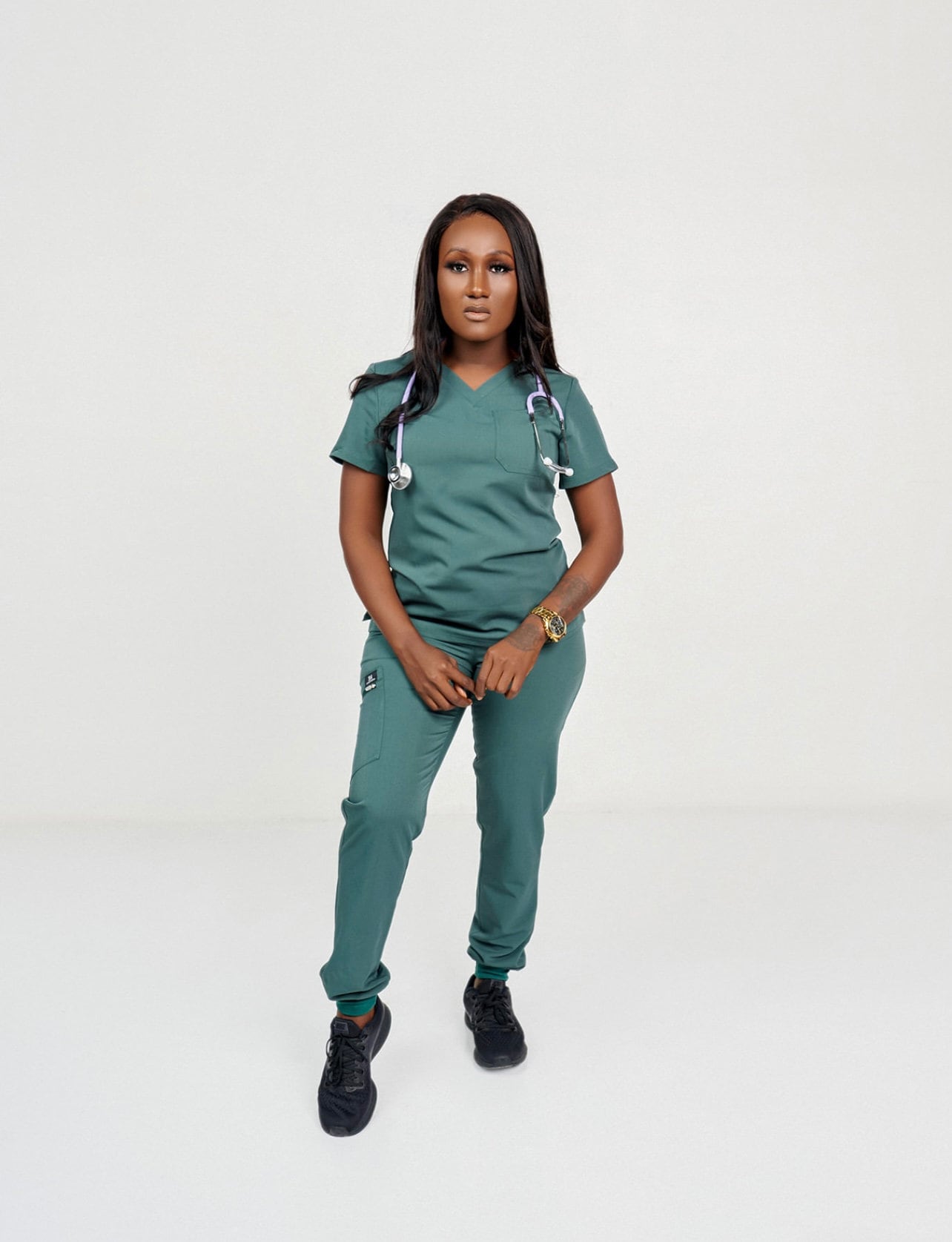Hunter Green Medical Scrubs Set, Nursing,medical Scrub Set, Scrubs