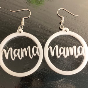 Mama Ohrringe-Mama zum Werden-Baby-Shower-Mama-Geschenk für Frau-BestFriend-Babies-Neugeborene-Neue Mama-Beste Mama-Lieblings mom-All the Moms