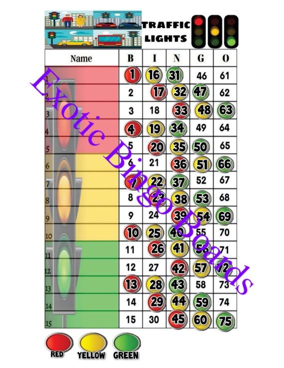 Rainbow Bingo Boards, 1 Mixed, 1 Straight, and 1 Blank, 15 Line, 75 ...