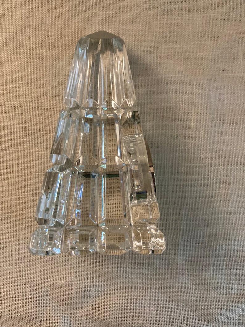 Waterford Crystal Obelisk Desk Clock Etsy