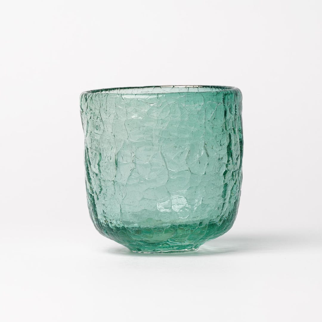 Daisaku Hashimura Double Crack Glass Green - Etsy