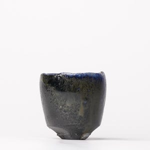 Taza de sake Hiroshi Goseki cocinada en horno de leña con caja