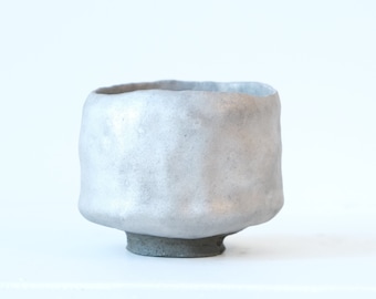 若狭祐介 抹茶わん 抹茶茶碗 シルバー - Etsy 日本