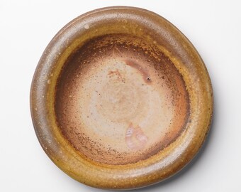 Ichiro Mori Dinner Rim Plate Bizen Woodfired