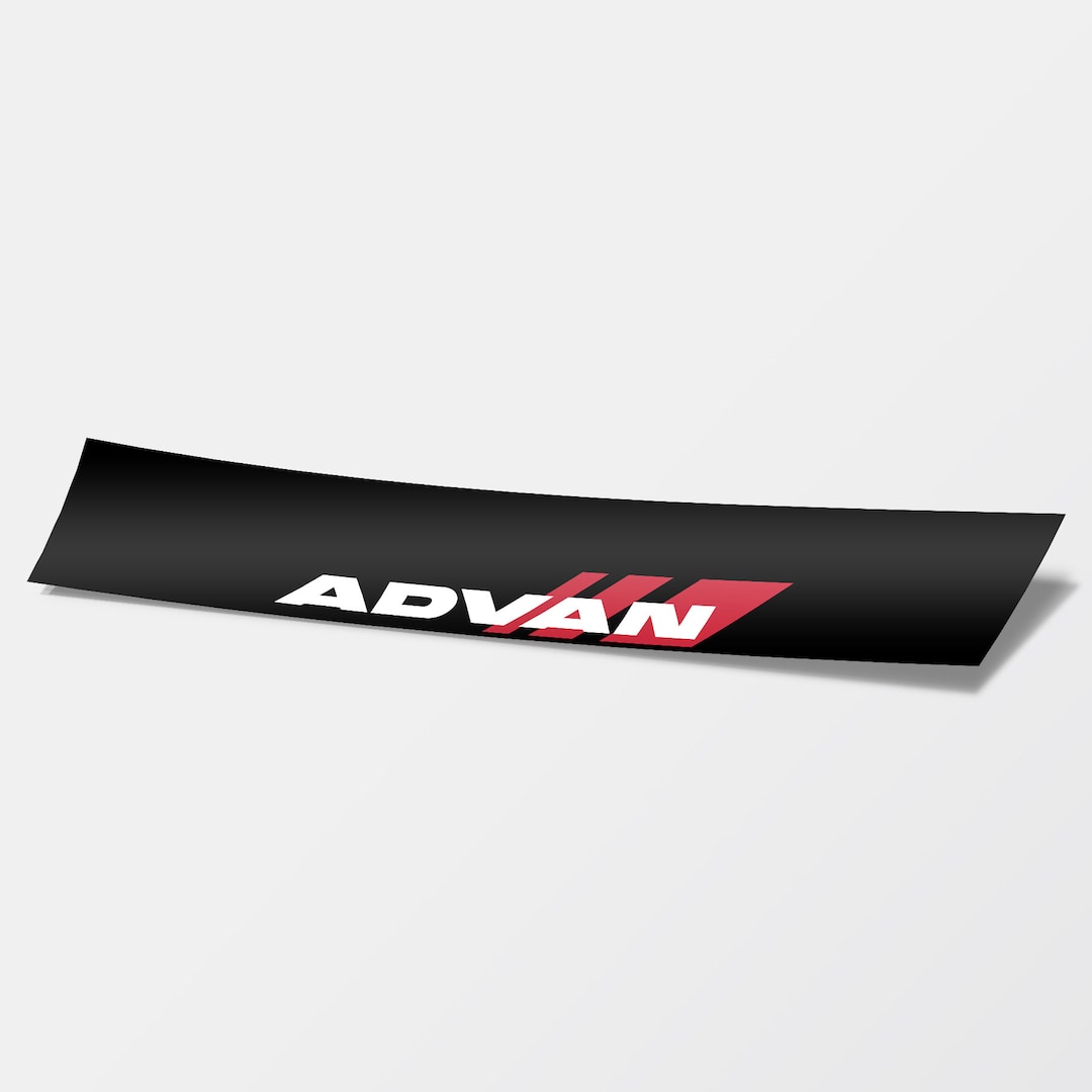 Advan Racing Car Windshield Banner Etsy