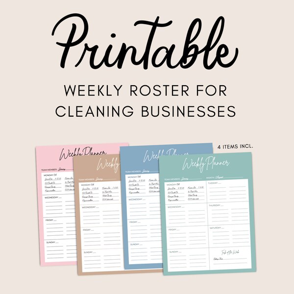 Customer Cleaning Checklist Etsy