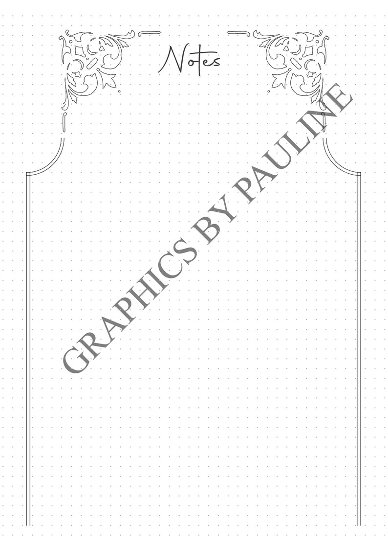 Coloring Bullet Journal Printable B5 A5 sizes Bullet Etsy España