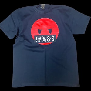Cursing emoji face shirt all sizes