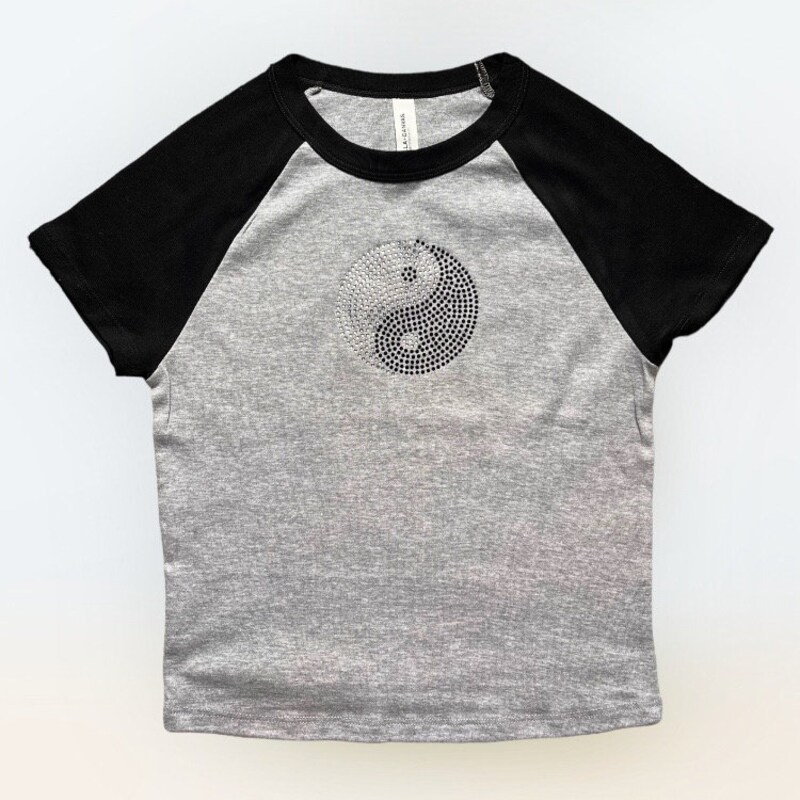 The Night Is Still Young Rhinestone Baby Tee