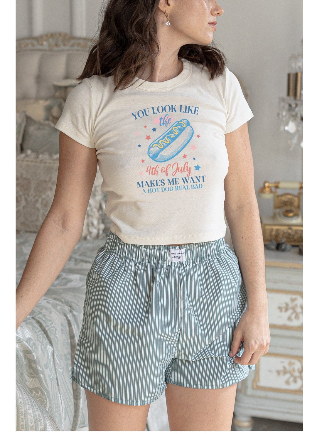 how to make a 4th of july crop top