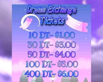 Dream Exchange Ticket Drop ACNH