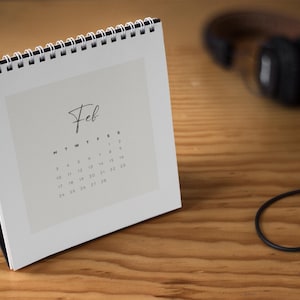 Aesthetic Simple Monthly Calendar 2025 | INSTANT DOWNLOAD | Monthly Printable Wall Calender | Print Ready