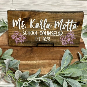 Personalized School Counselor Office Decor | Gift For Graduate | School Counselor Gift | Office Decor