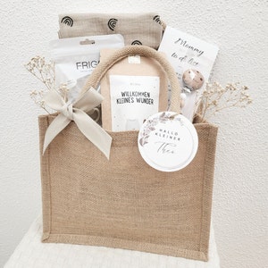 Geschenk für frischgebackene Mama und Baby, beige, Geschenk für Babyparty image 3