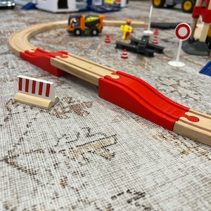 Wooden Train Track Low Bridge Brio/Plative/IKEA