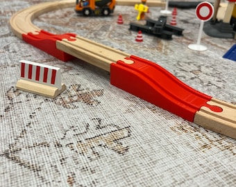 Wooden Train Track Low Bridge Brio/Plative/IKEA