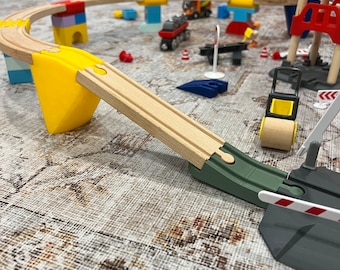 Wooden Train Track Bridge Set for Brio/Plative/IKEA