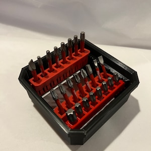 Square Bit Bin for Slim Milwaukee Packout Case