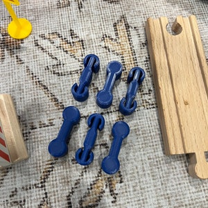 Wooden Train Track Dogbone Connectors (6) Brio/Plative/IKEA