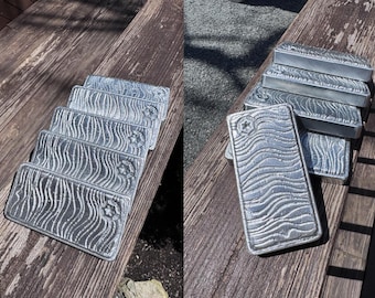 Beskar Ingot - Solid Aluminium Ingot / Bar - Total 8-10 OZ - Hand Poured
