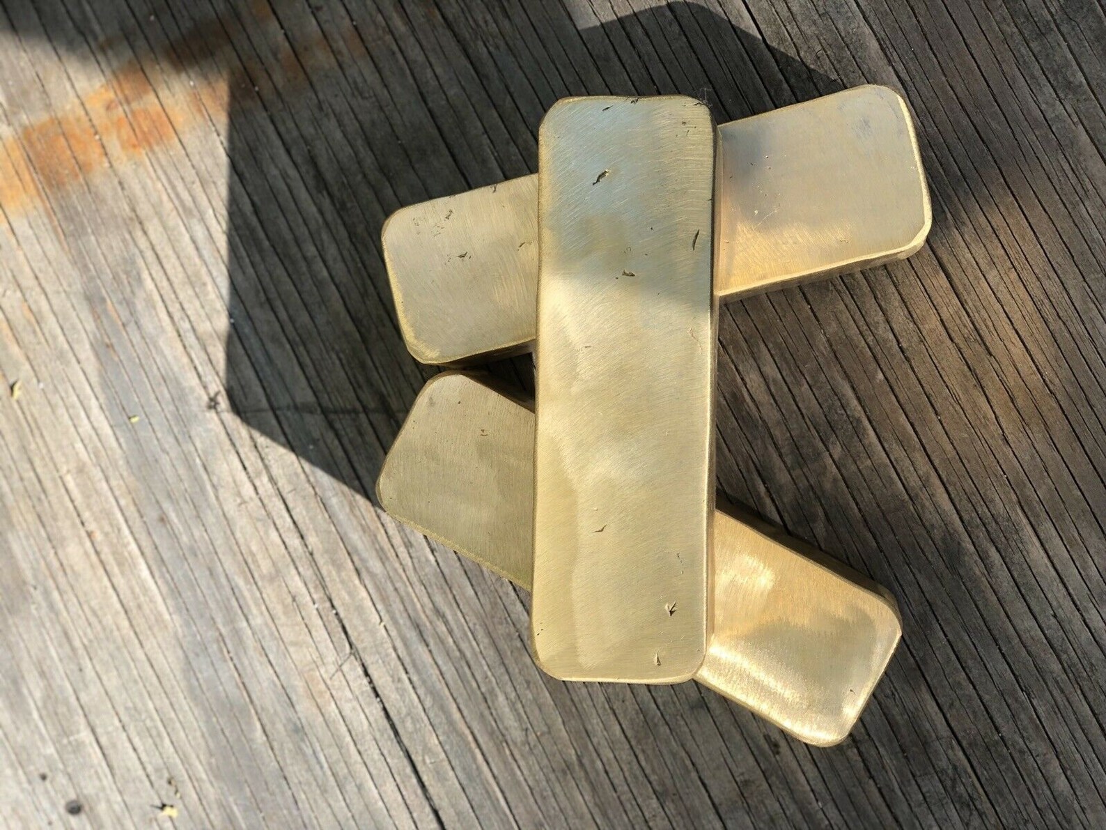 Brass Ingot / Bar Total 4 LB 14OZ 5 LB 7OZ Hand Poured Etsy
