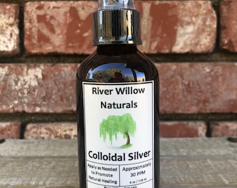 4oz Spray Bottle 30 PPM Colloidal Silver