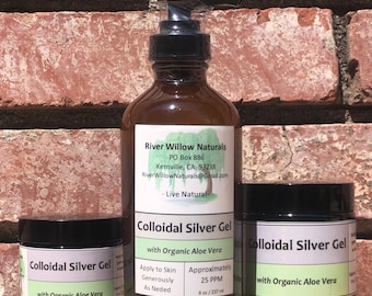 Colloidal Silver Gel With Organic Aloe Vera