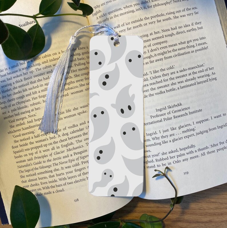 Halloween Book Lover Bookmark, Ghost Design (Cute Reader Gift) image 6
