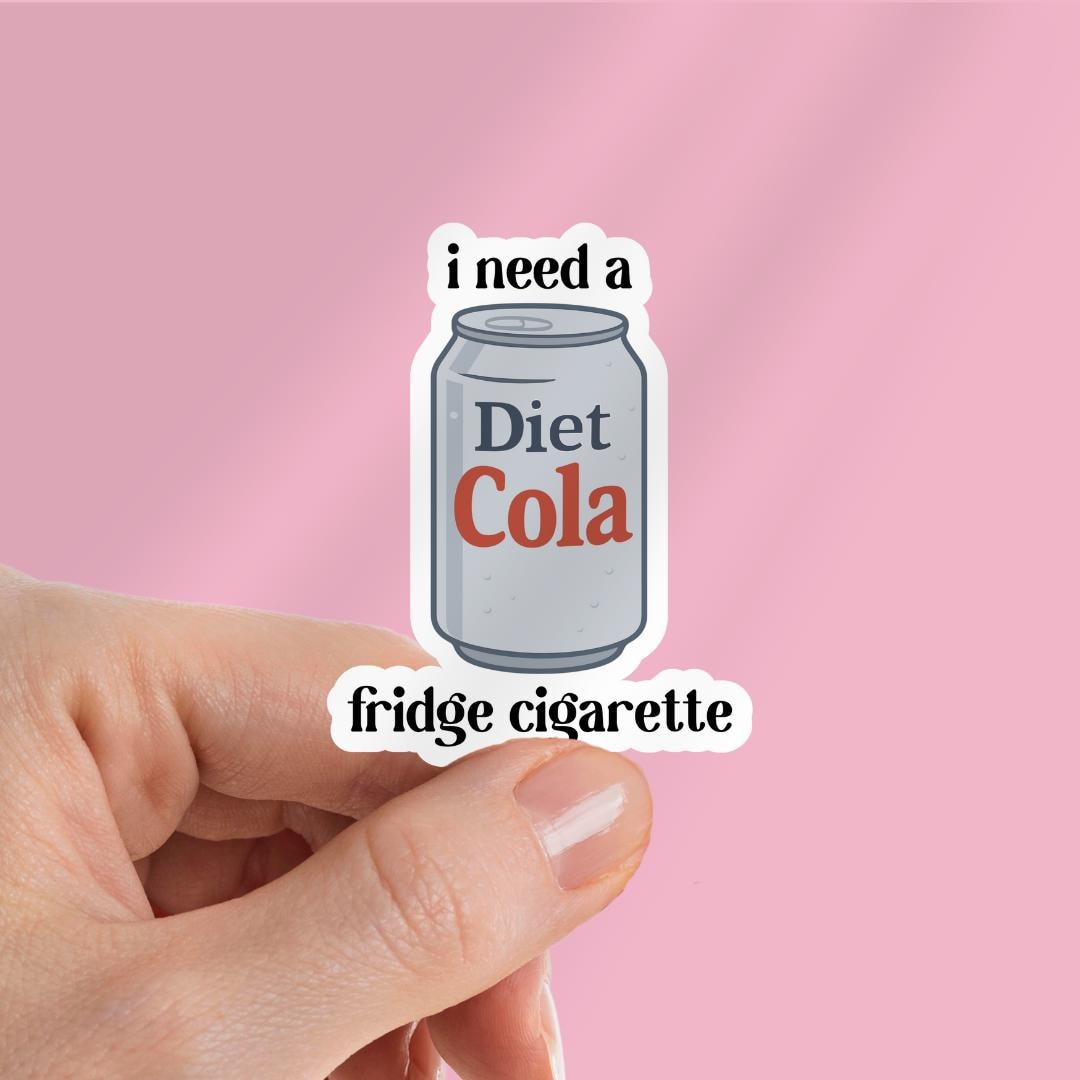 fridge cigarette sticker Diet Cola Fridge Cigarette Kindle Sticker: Stocking Stuffer for Reader